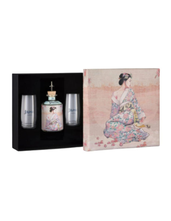 J. ROSE Scatola JR08 con 2 bicchieri e 1 bottiglia London Dry Gin