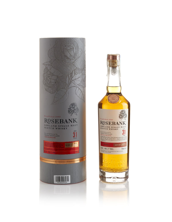 ROSEBANK 31 years Release 2 Lowland Single Malt Scotch Whisky