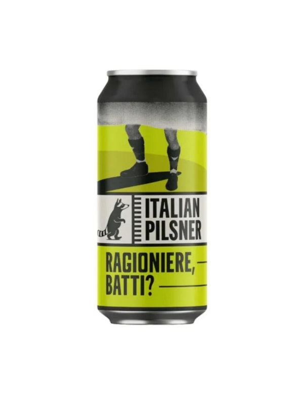 WILD RACCOON Ragioniere Batti Italian Pilsner Birra 0,44 Lt